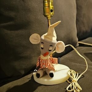 Vintage Mouse Lamp R. dakin  Company Mid Century Modern Home Decor Baby Bedroom